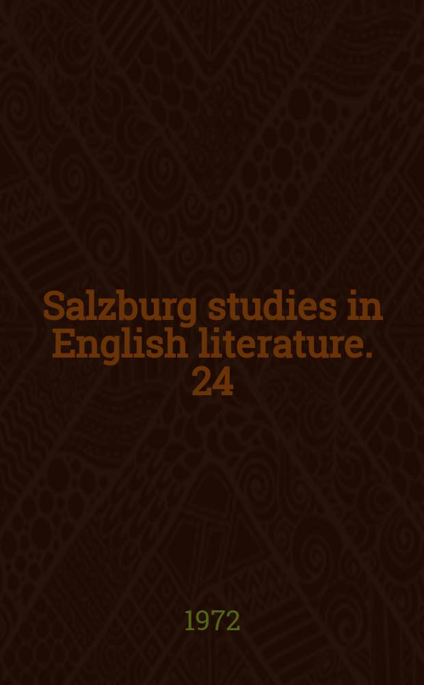 Salzburg studies in English literature. 24 : William Cobbett and the politics of earth