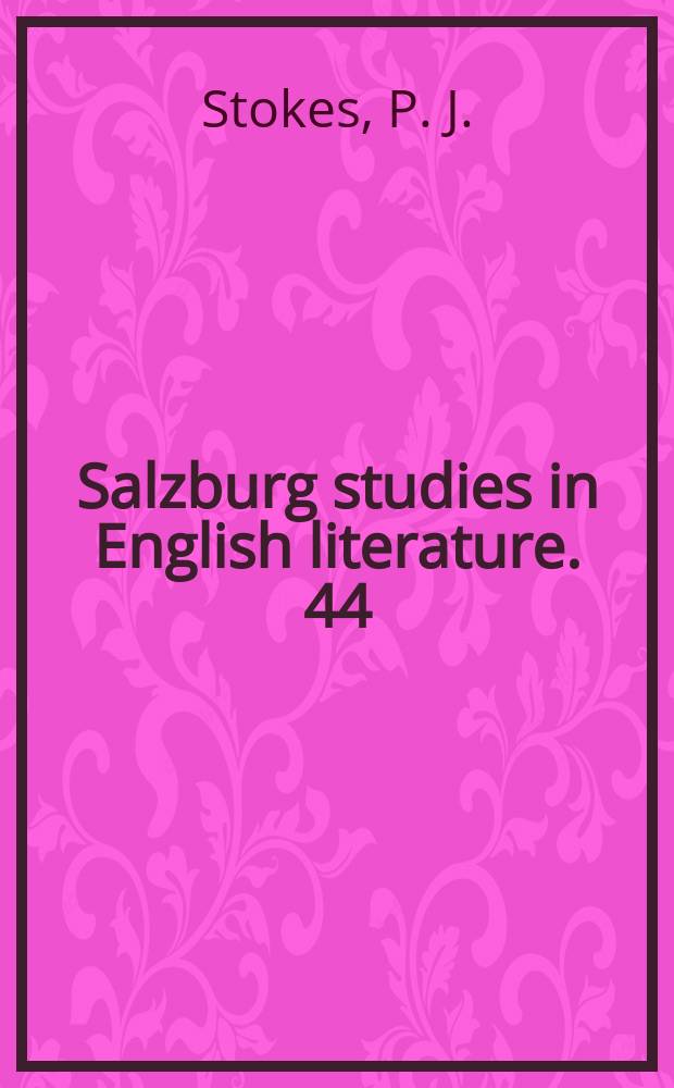 Salzburg studies in English literature. 44 : The Quest for maturity: a study of William Wordsworth's "The prelude". The essential voice in the later Wordworth