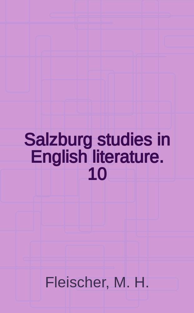 Salzburg studies in English literature. 10 : The iconography of the English history play