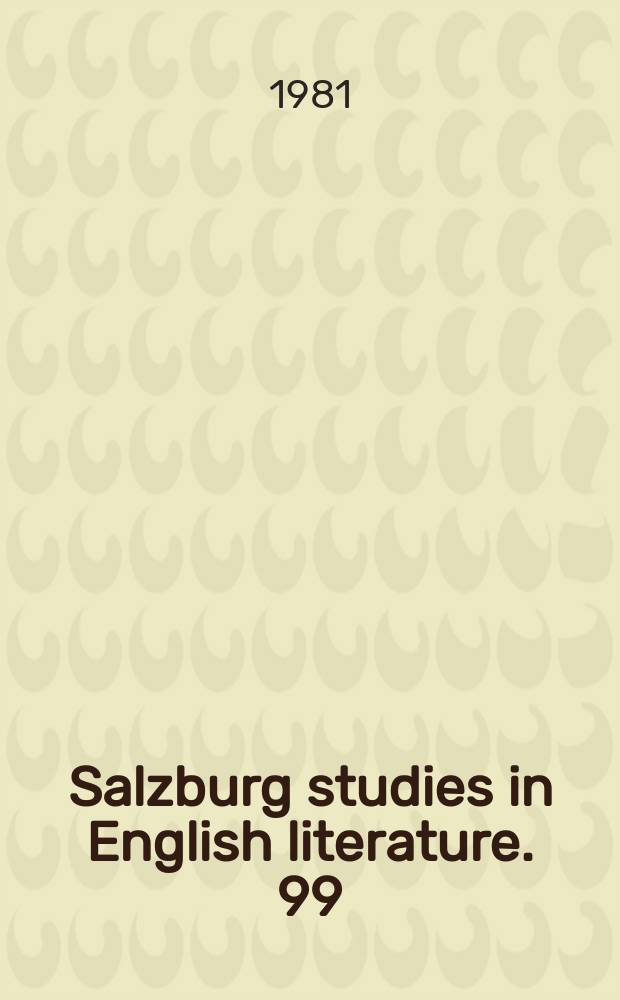 Salzburg studies in English literature. 99 : Montelyon, knight of the Oracle
