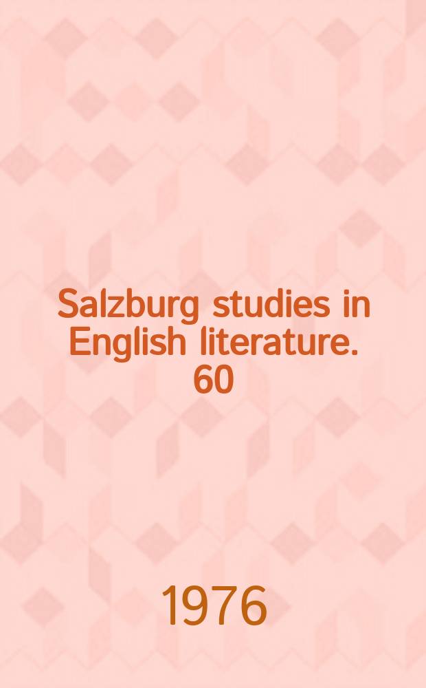 Salzburg studies in English literature. 60 : Fletcher without Beaumont