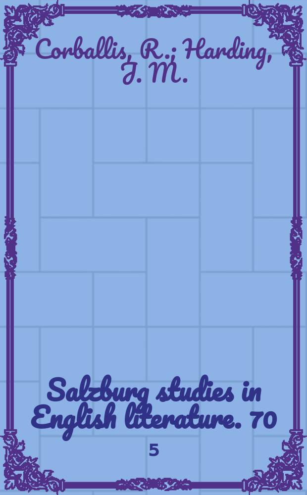Salzburg studies in English literature. 70[₅] : A concordance to the works of John...
