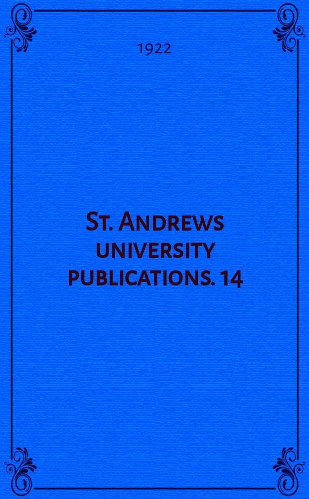 St. Andrews university publications. 14 : Paleographia Latina