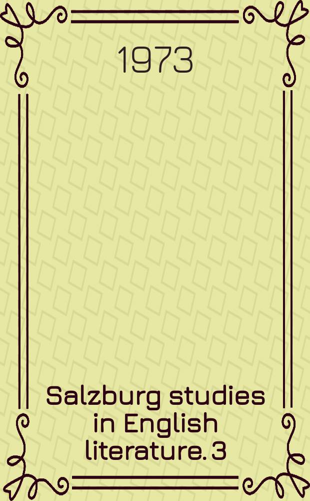 Salzburg studies in English literature. 3 : The style of lord Byron's plays