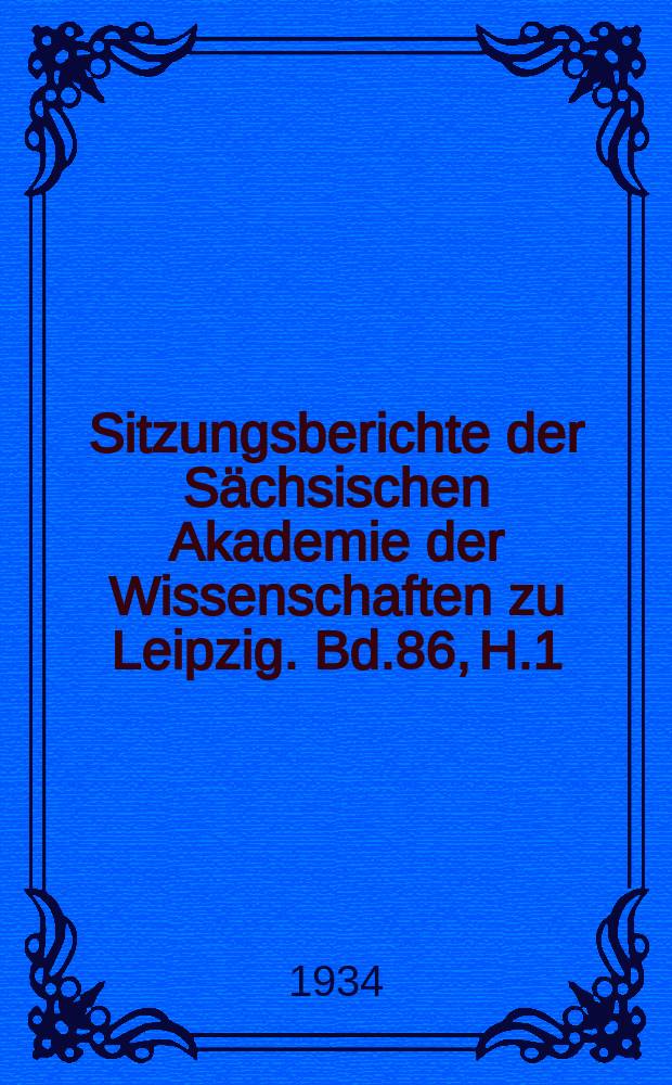 Sitzungsberichte der Sächsischen Akademie der Wissenschaften zu Leipzig. Bd.86, H.1 : Die Ursprünge des israelitischen Rechts