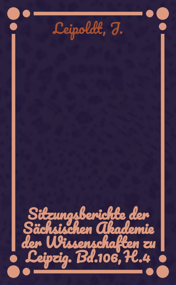 Sitzungsberichte der Sächsischen Akademie der Wissenschaften zu Leipzig. Bd.106, H.4 : Griechische Philosophie und frühchristliche Askese