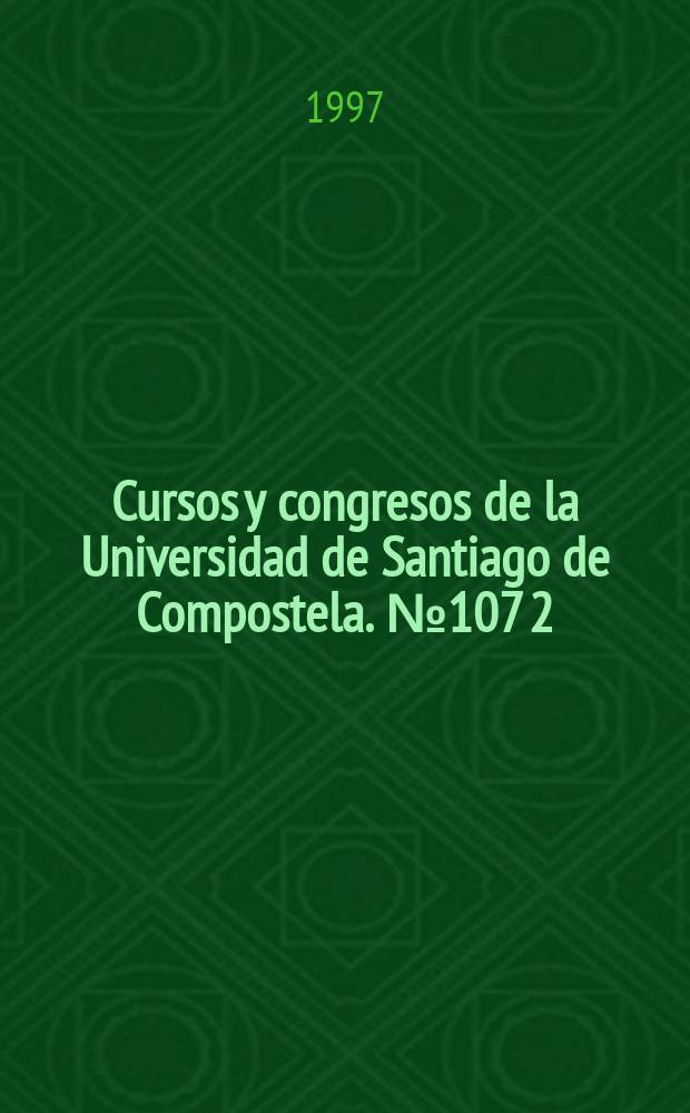 Cursos y congresos de la Universidad de Santiago de Compostela. №107[2] : Dinamica litoral-interior