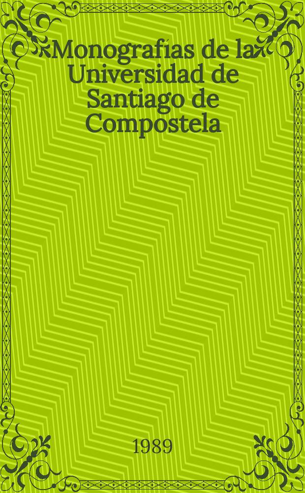 Monografías de la Universidad de Santiago de Compostela : Teoría geográfica