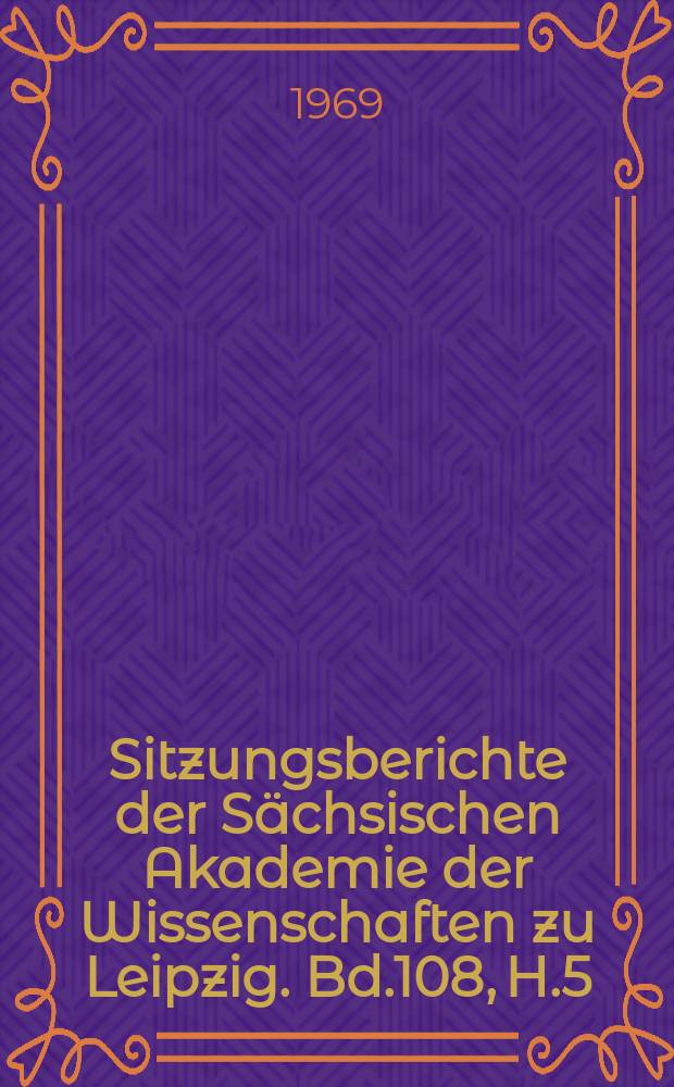Sitzungsberichte der Sächsischen Akademie der Wissenschaften zu Leipzig. Bd.108, H.5 : Das Reziprozitätstheorem für eine Klasse pseudoholomorpher Funktionen mehrerer komplexer Variabler