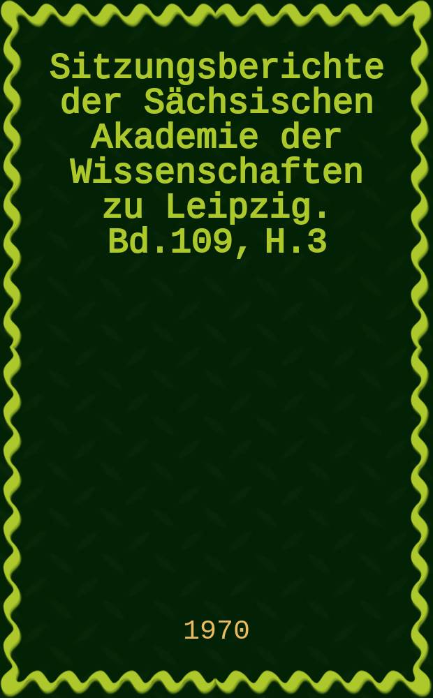 Sitzungsberichte der Sächsischen Akademie der Wissenschaften zu Leipzig. Bd.109, H.3 : Zur Syzygientheorie und Theorie des Inversen Systems perfekter Ideale und Vektormoduln in Polynomringen und Stellenringen