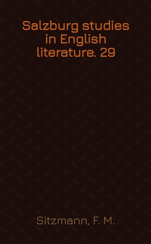 Salzburg studies in English literature. 29 : Indomitable Irishery Paul Vincent Carrol: study and interview