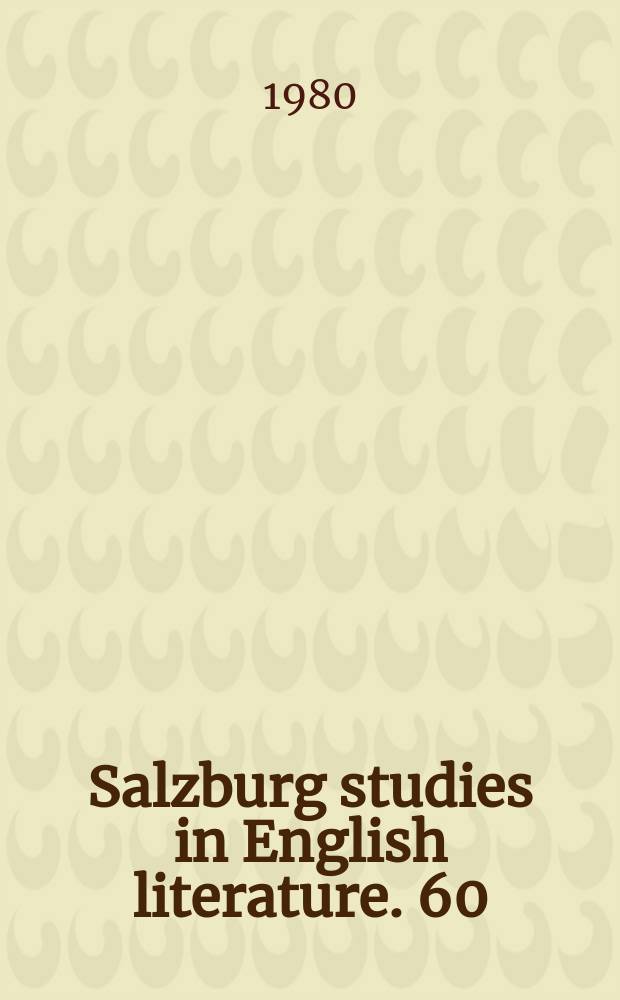 Salzburg studies in English literature. 60 : Arnold Wesker als Gesellschaftkritiker