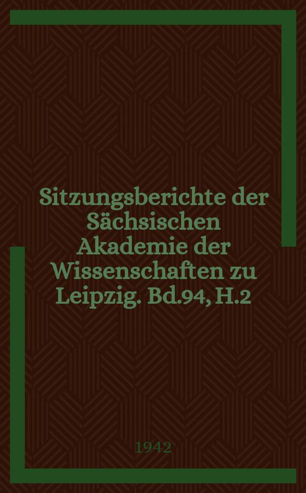 Sitzungsberichte der Sächsischen Akademie der Wissenschaften zu Leipzig. Bd.94, H.2 : Der "Koran" des Abu l-'Alā'al-Ma'arri
