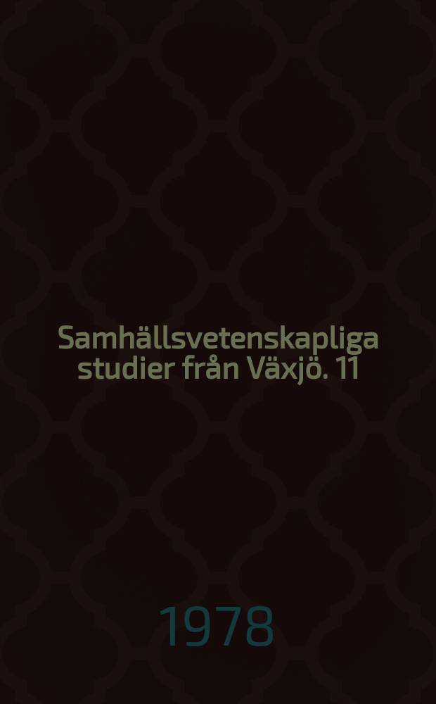 Samh&auml;llsvetenskapliga studier fr&aring;n V&auml;xj&ouml;. 11 : The economic determinants of migration in countries