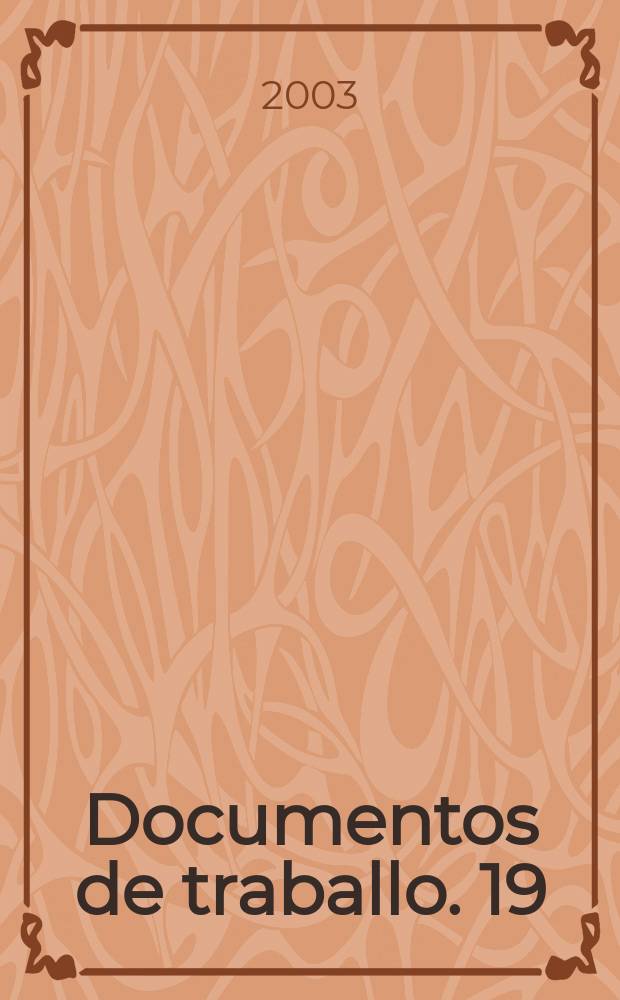 Documentos de traballo. 19 : The evolution of institutions...