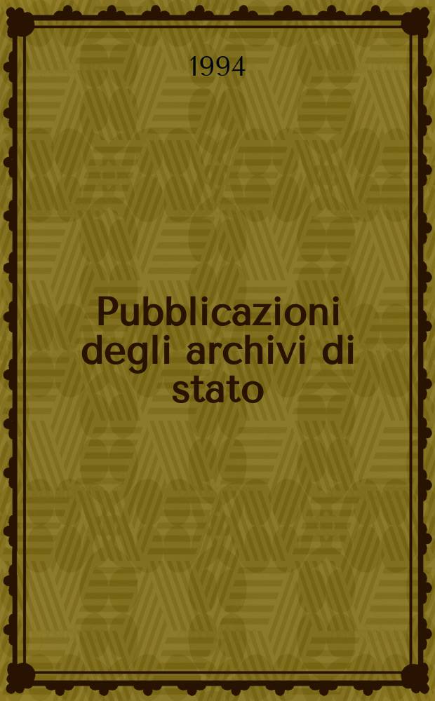 Pubblicazioni degli archivi di stato : Gli Archivi Pallavicini di Genova
