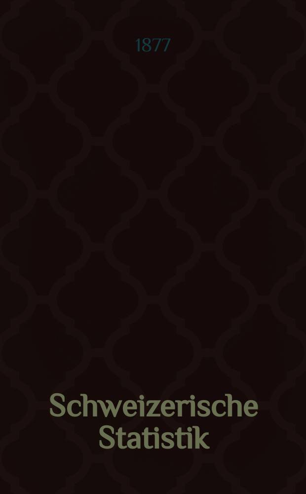 Schweizerische Statistik : Hrsg. vom Statist. Bureau des eidg. Dep. des Innern. 36 : Pädagogische Prüfung bei der Rekrutirung für das Jahr 1877