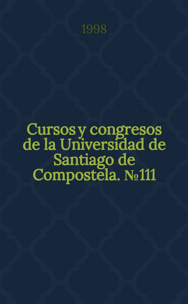 Cursos y congresos de la Universidad de Santiago de Compostela. №111 : Horizontes de la hermenéutica