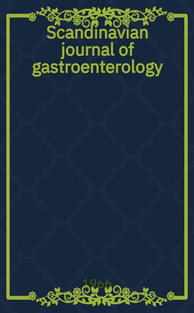 Scandinavian journal of gastroenterology