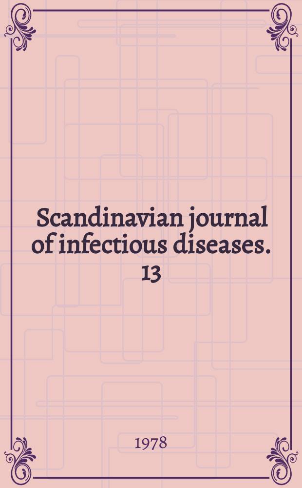 Scandinavian journal of infectious diseases. 13 : New aspects of cephalosporins