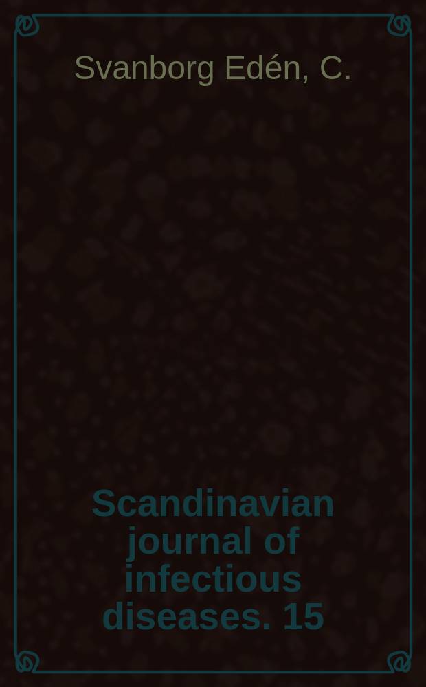 Scandinavian journal of infectious diseases. 15 : Attachment of Escherichia coli to human ...