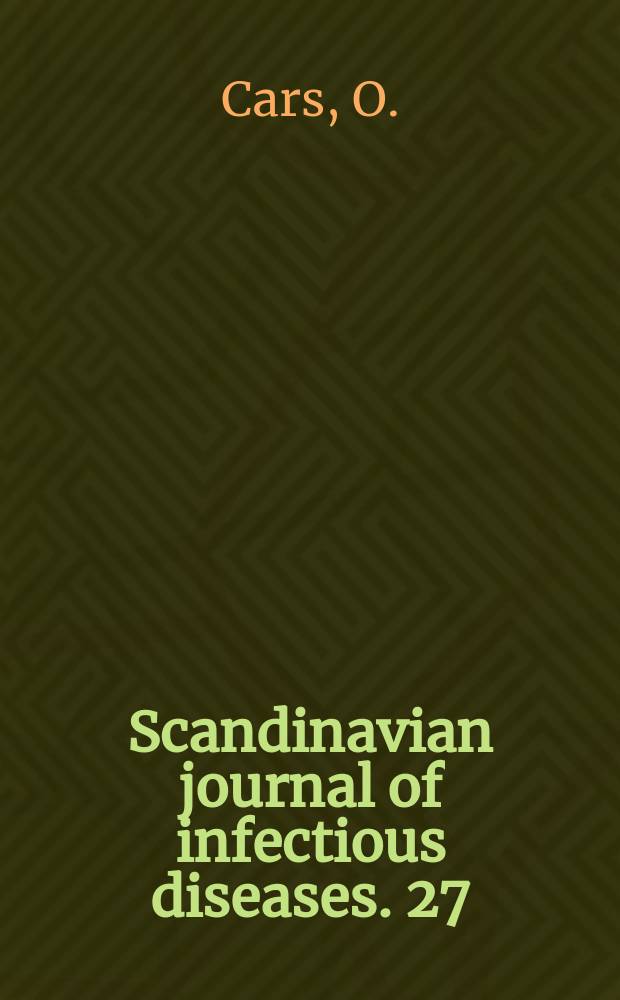 Scandinavian journal of infectious diseases. 27 : Tissue distribution of beta-lactam antibiotics