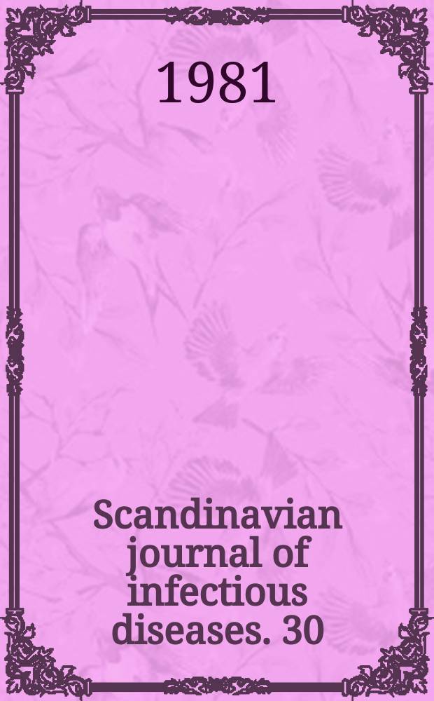 Scandinavian journal of infectious diseases. 30 : Penetration of antibiotics into subcutaneous tissue fluid ...