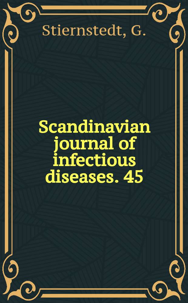 Scandinavian journal of infectious diseases. 45 : Tick-borne borrelia infection in Sweden