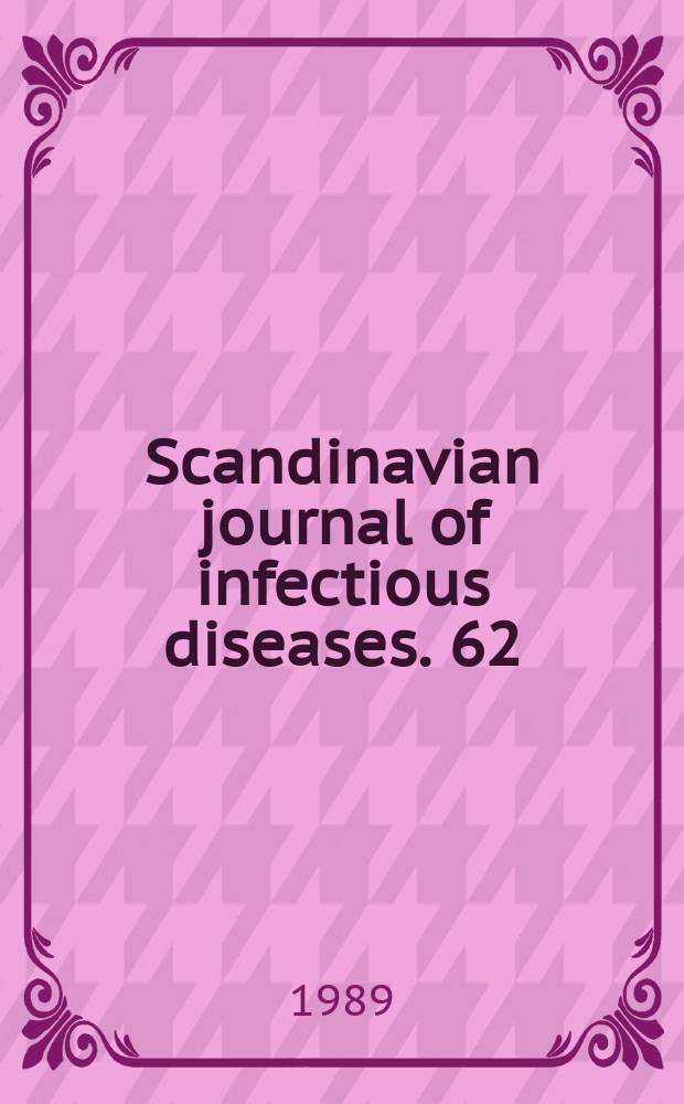 Scandinavian journal of infectious diseases. 62 : Current trends in anaerobic infections