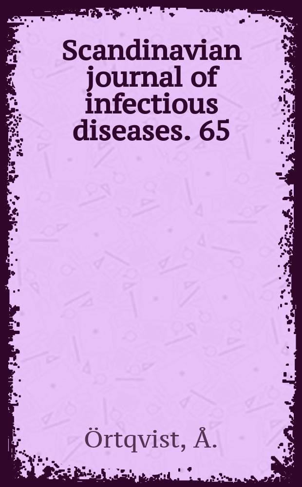 Scandinavian journal of infectious diseases. 65 : Prognosis in community-acquired pneumonia ...