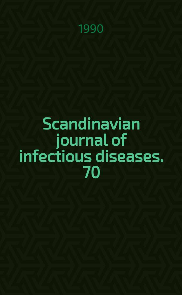 Scandinavian journal of infectious diseases. 70 : Antimicrobial prophylaxis