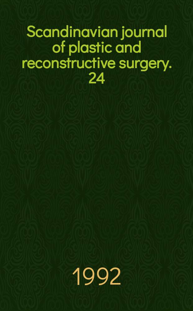 Scandinavian journal of plastic and reconstructive surgery. 24 : Microcirculatory profile in myocutaneous ...