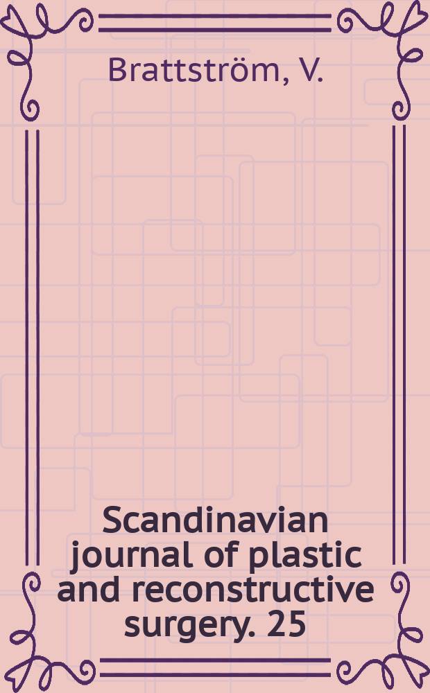 Scandinavian journal of plastic and reconstructive surgery. 25 : Craniofacial development in cleft lip and palate children