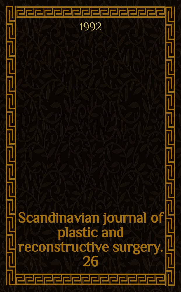 Scandinavian journal of plastic and reconstructive surgery. 26 : Factors affecting speech in patients ...
