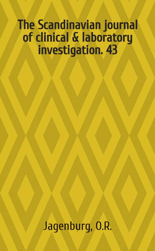 The Scandinavian journal of clinical & laboratory investigation. 43 : The urinary excretion of free amino ...