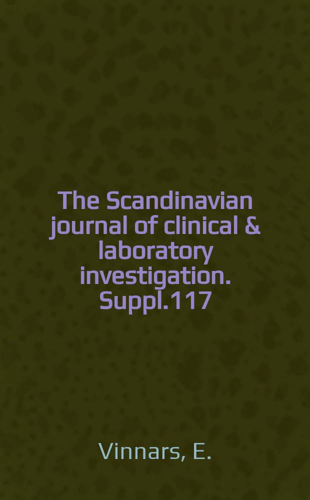 The Scandinavian journal of clinical & laboratory investigation. Suppl.117 : Effect of intravenous amino acid administration on nitrogen retention