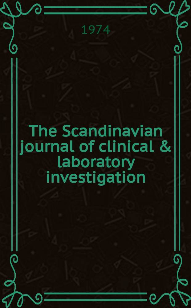 The Scandinavian journal of clinical & laboratory investigation : Recent research on lecithin ...