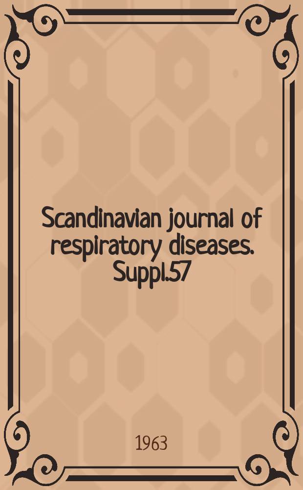 Scandinavian journal of respiratory diseases. Suppl.57 : Bronchopathie mit Asthmasyptomen als Folge von Teilstenosierung oder "nicht-Allergisches Asthma bronchiale"