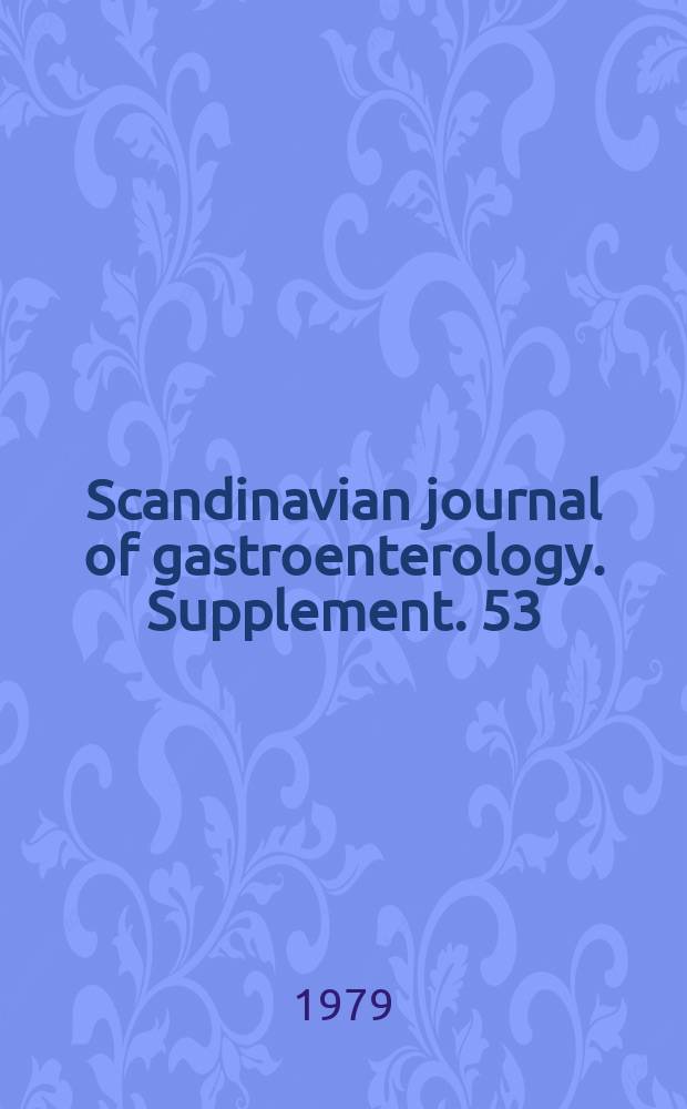 Scandinavian journal of gastroenterology. Supplement. 53 : Peptide-producing gastrointestinal tumours