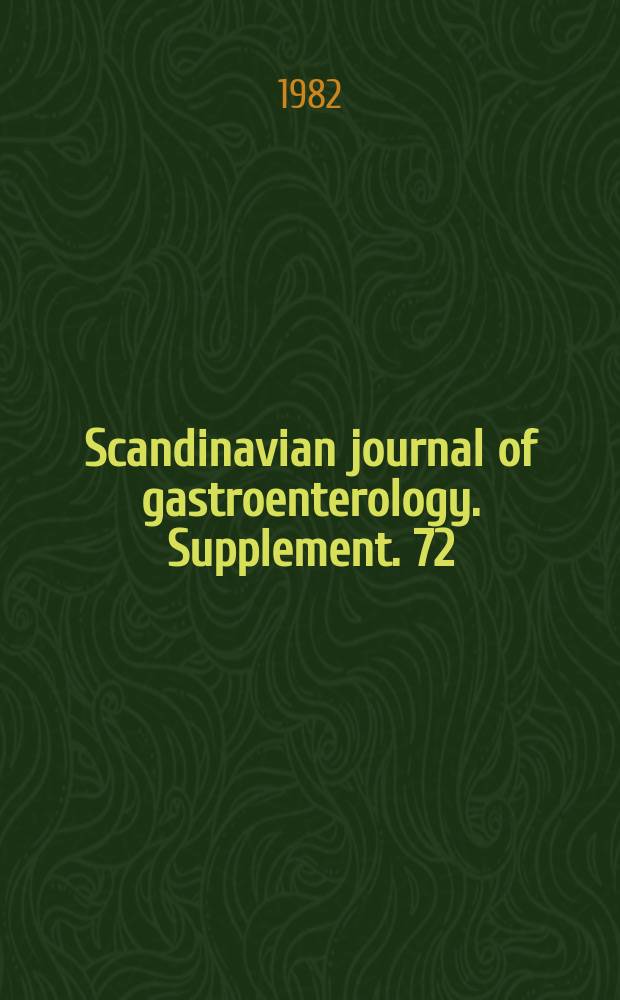 Scandinavian journal of gastroenterology. Supplement. 72 : On the selectivity of antimuscarinic compounds