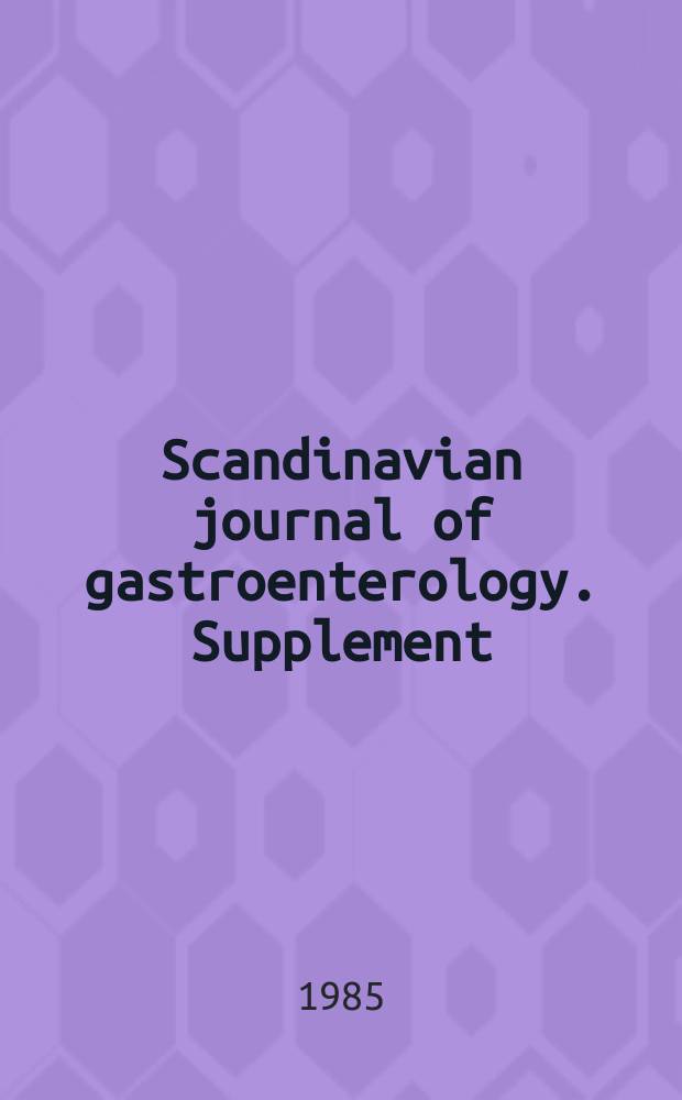 Scandinavian journal of gastroenterology. Supplement : Intragastric bacterial overgrowth - a possible risk in the long-term treatment pf peptic ulcer disease