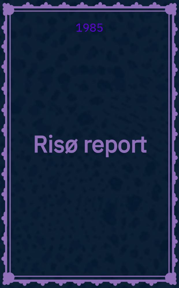 Risø report