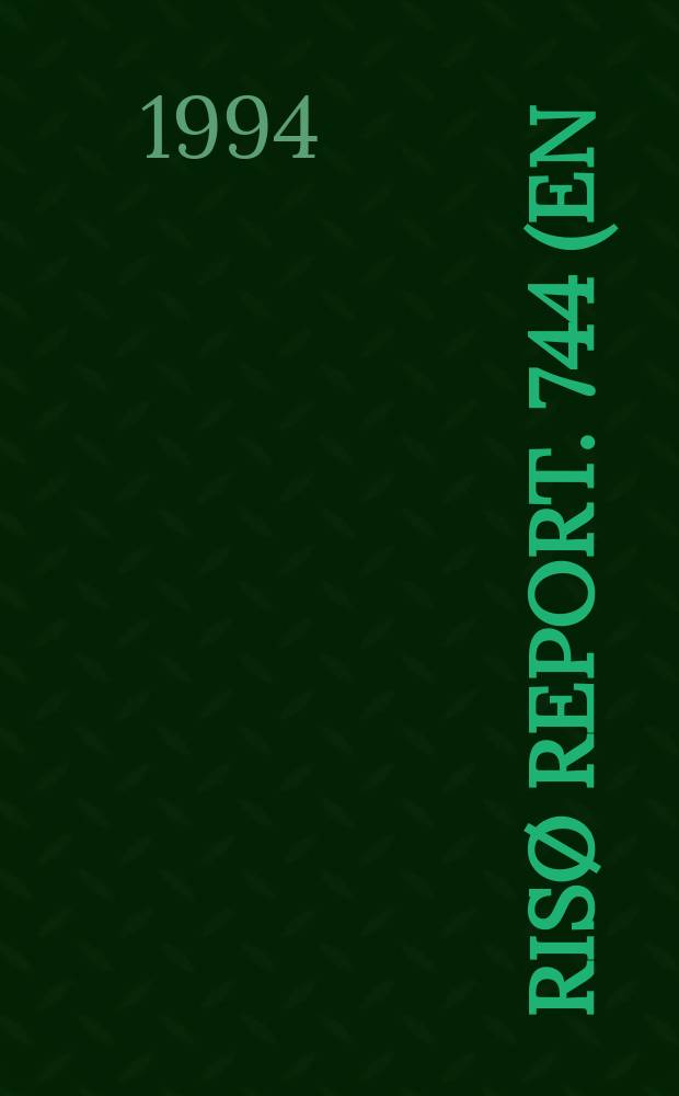 Risø report. 744(EN)