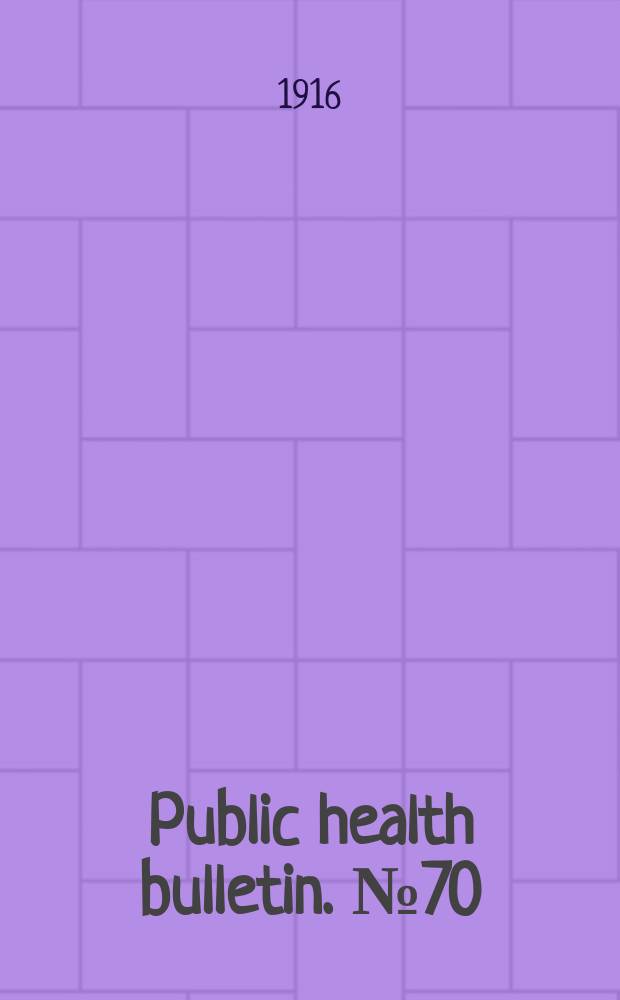 Public health bulletin. №70 : Good water for farm homes