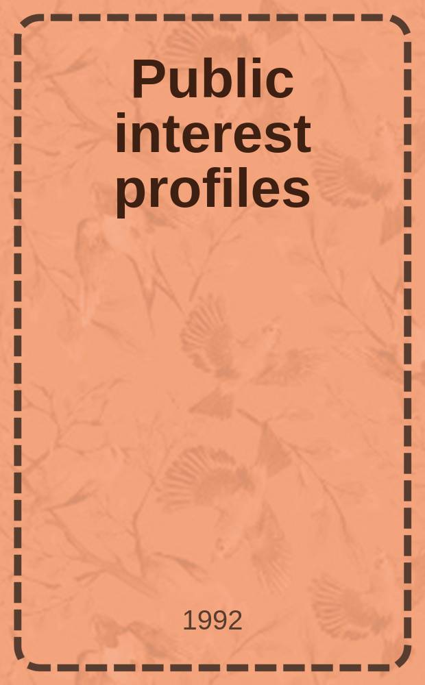 Public interest profiles