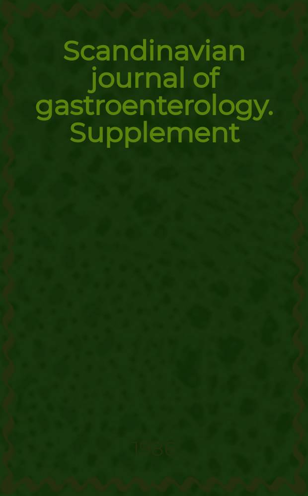 Scandinavian journal of gastroenterology. Supplement : Future directions in peptic ulcer research