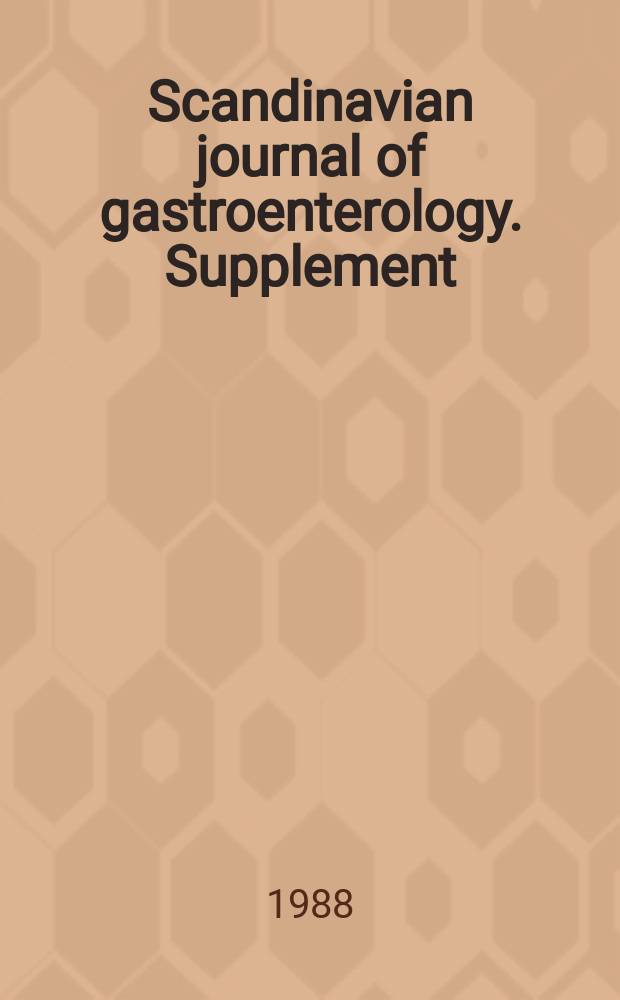 Scandinavian journal of gastroenterology. Supplement : Ulcer treatment