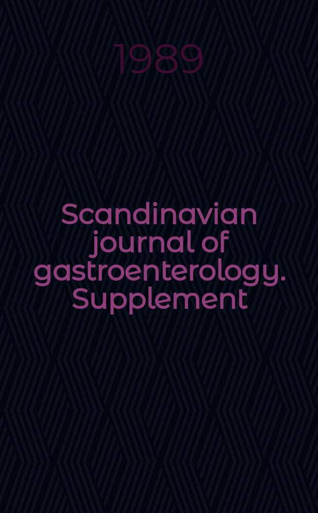 Scandinavian journal of gastroenterology. Supplement : The Duodenum
