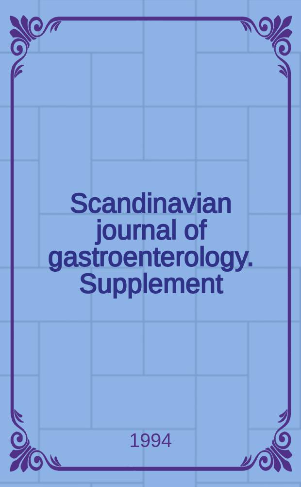 Scandinavian journal of gastroenterology. Supplement : Digestive applications of somatostatin