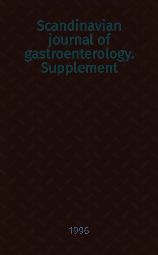 Scandinavian journal of gastroenterology. Supplement : Helicobacter pylori